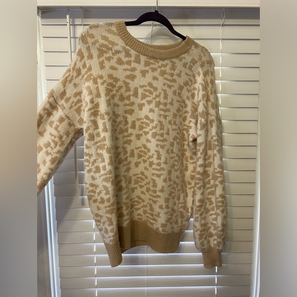 Giraffe print sweater